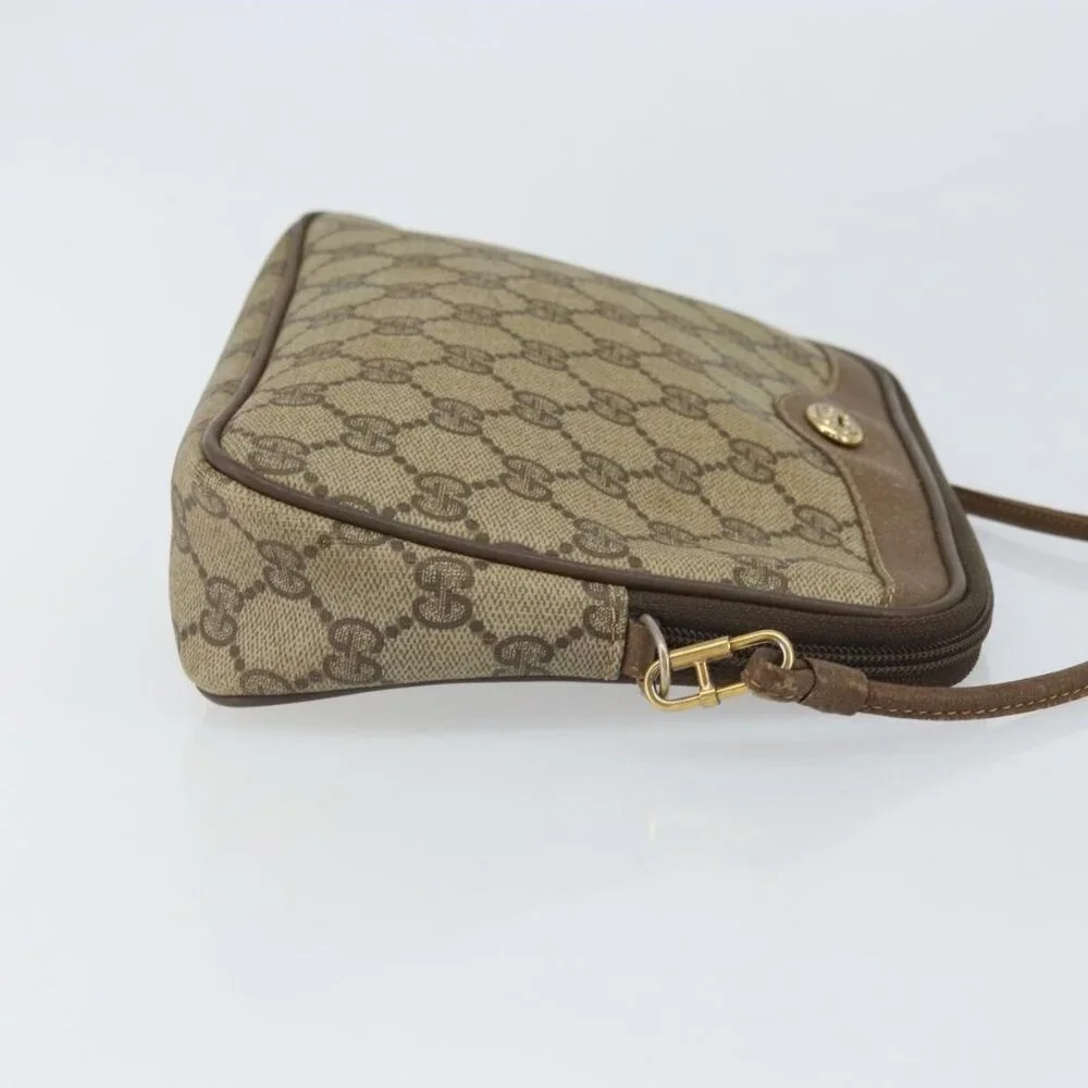 Authentic GUCCI GG Supreme Shoulder Bag PVC Beige Gold 56 02 068 - Picture 11 of 16